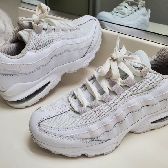 Nike Other - NIKE Air Max 95 GS White Vast Grey